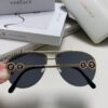 Versace 2025 Luxury Women's Pilot Engraved Sunglasses, European Style Celebrity-Inspired Travel Driving Shades