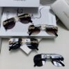 Versace 2025 Luxury Women's Pilot Engraved Sunglasses, European Style Celebrity-Inspired Travel Driving Shades