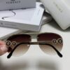 Versace 2025 Luxury Women's Pilot Engraved Sunglasses, European Style Star Same-style Travel Driving Frog Mirror VE2250 Eyewear
