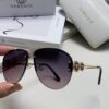 Versace 2025 Luxury Women's Pilot Engraved Sunglasses European Style Celebrity-Inspired Travel Driving Aviator Shades VE2250