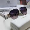 Versace 2025 Luxury Women's Pilot Engraved Sunglasses European Style Celebrity-Inspired Travel Driving Aviator Shades VE2250