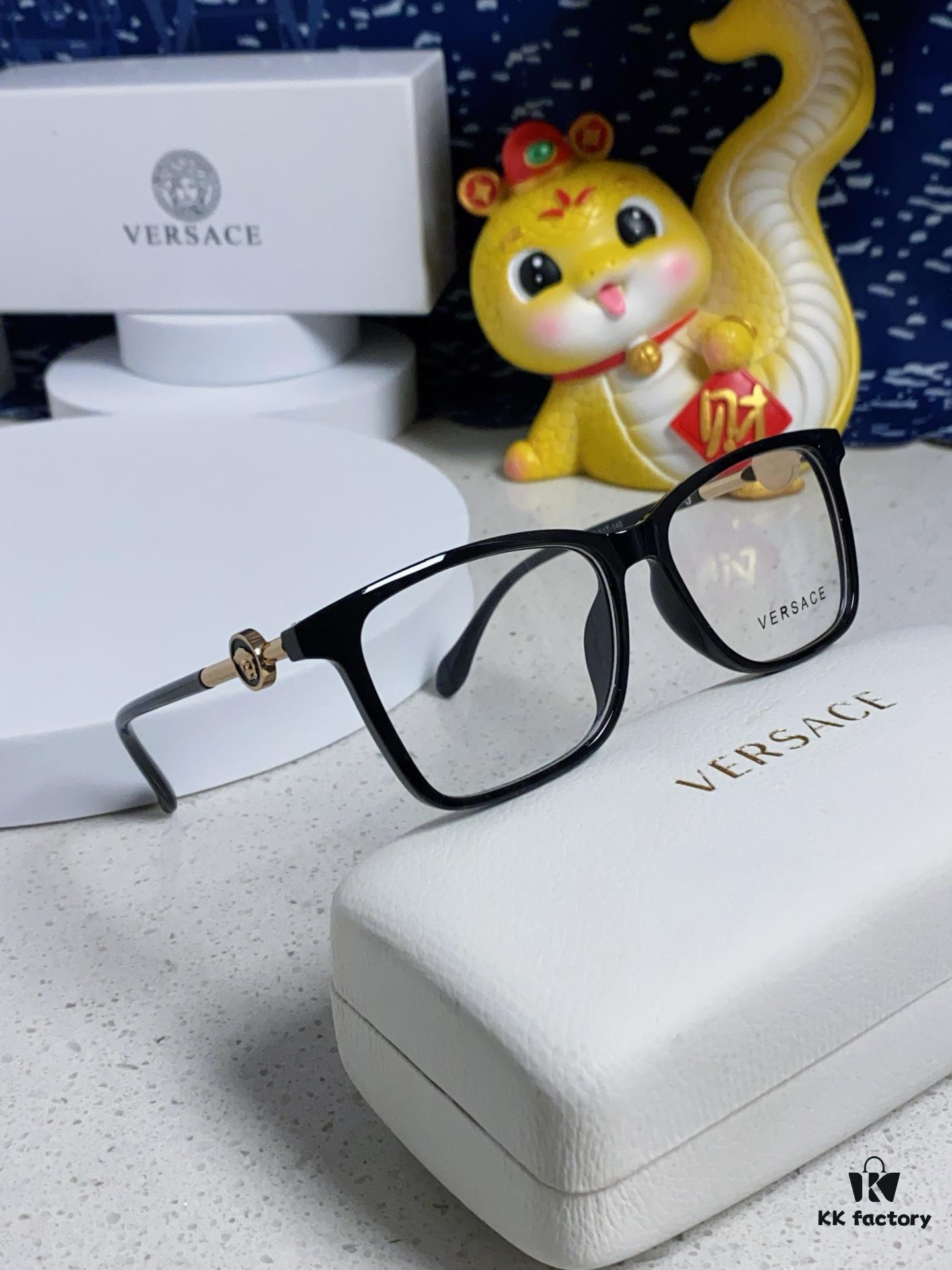 Versace Women's Square Logo Sunglasses Fashionable Unisex Optical Frame