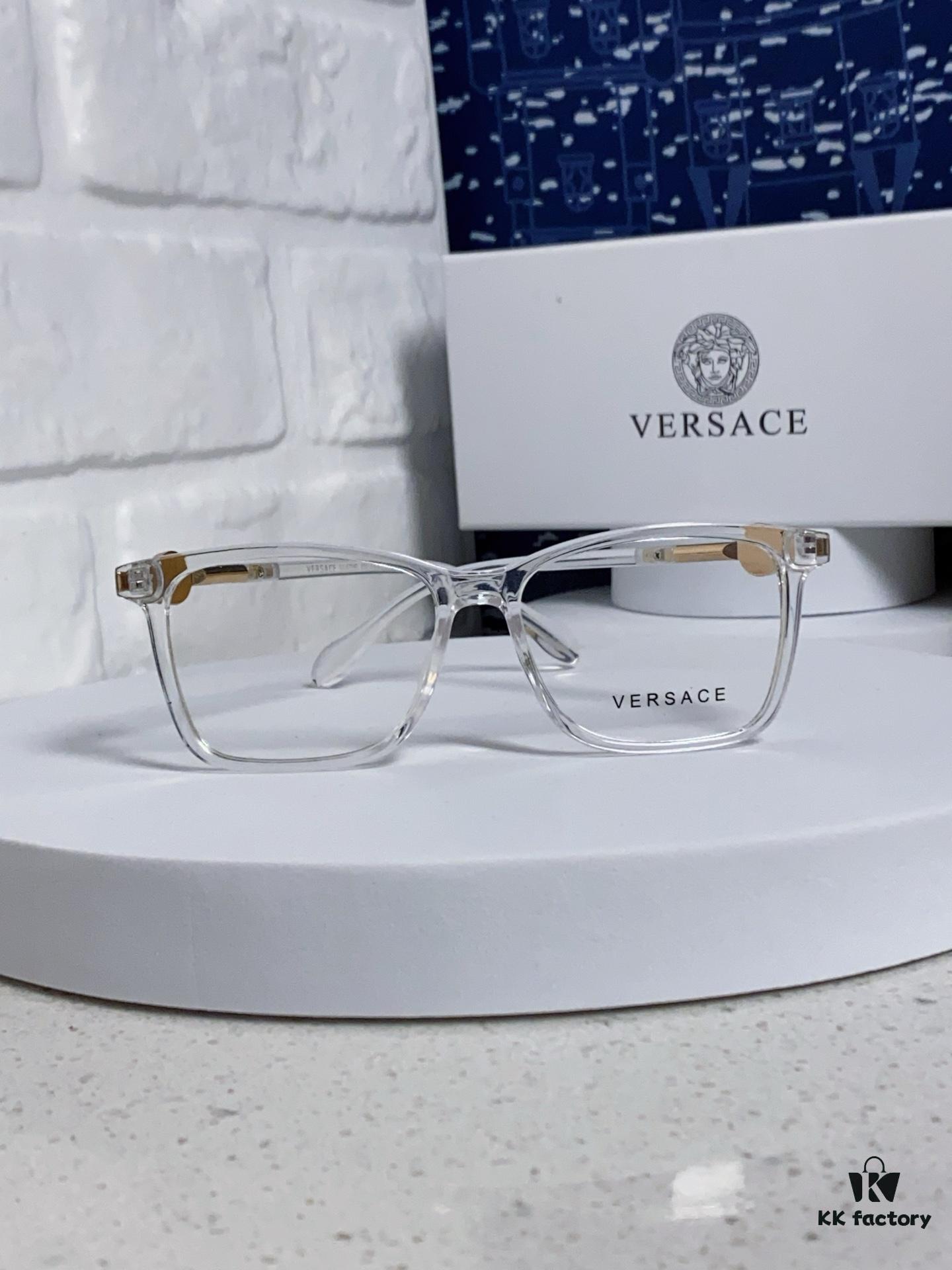 Versace Women's Square Logo Sunglasses Fashionable Unisex Optical Frame
