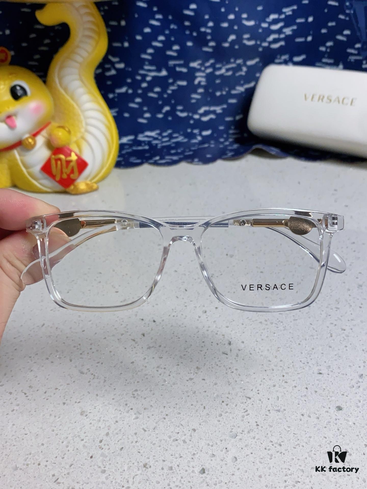 Versace Women's Square Logo Sunglasses Fashionable Unisex Optical Frame