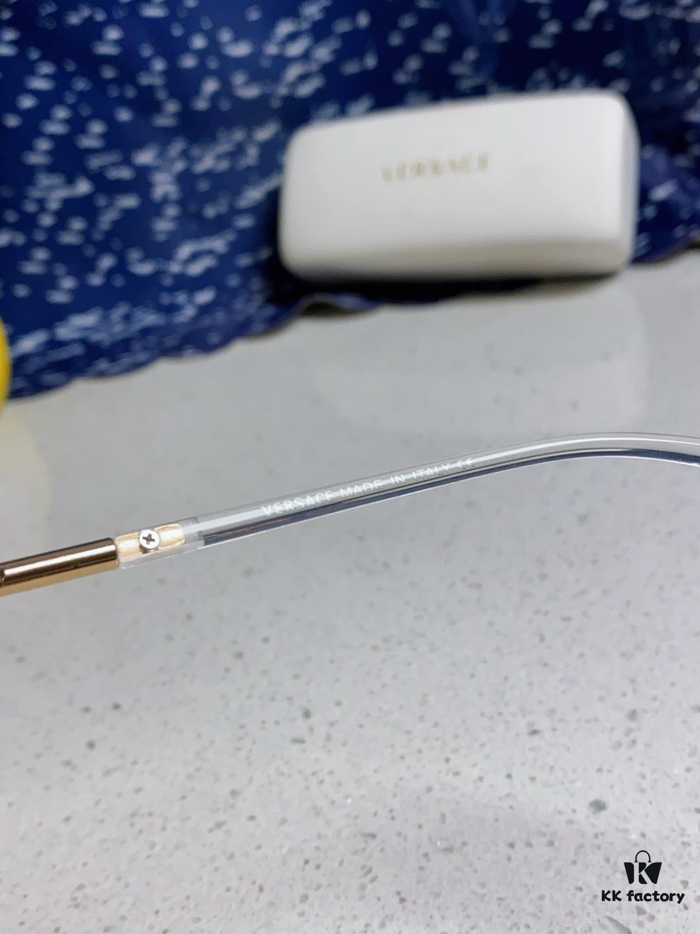 Versace Women's Square Logo Sunglasses Fashionable Unisex Optical Frame