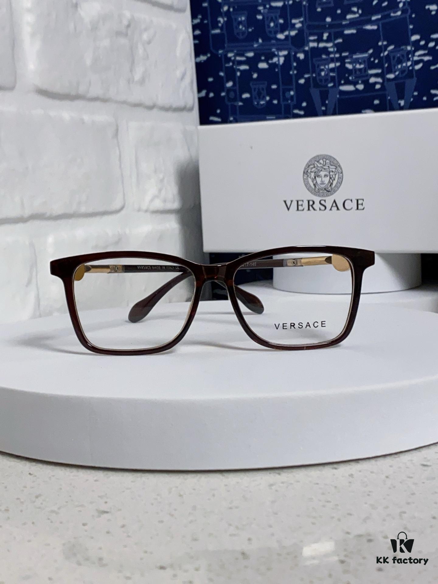 Versace Women's Square Logo Sunglasses, Fashionable Unisex Optical Frame, Suitable for Daily Wear
