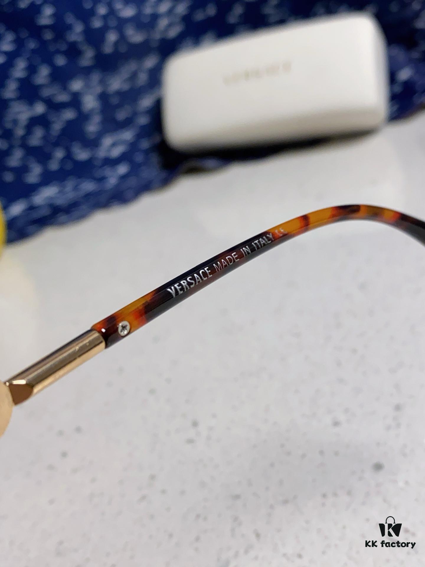 Versace Women's Square Logo Sunglasses Fashionable Unisex Optical Frame