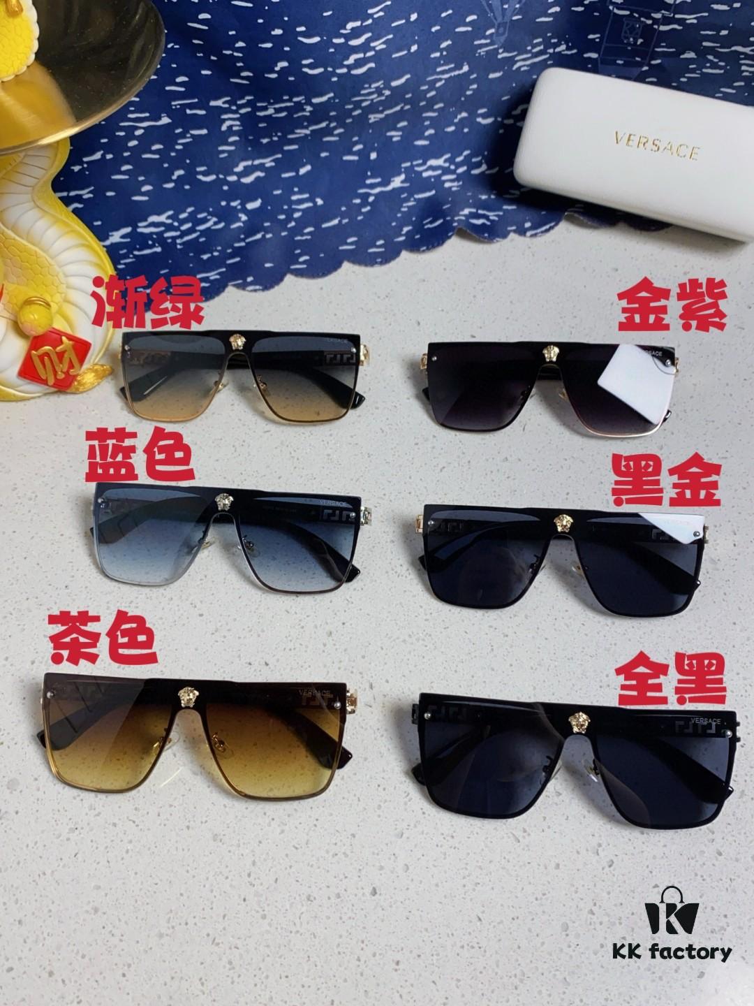 Versace 2025 New Arrival Fashion Sunglasses Gradient UV Protection Cut-out Design Unisex Eyewear
