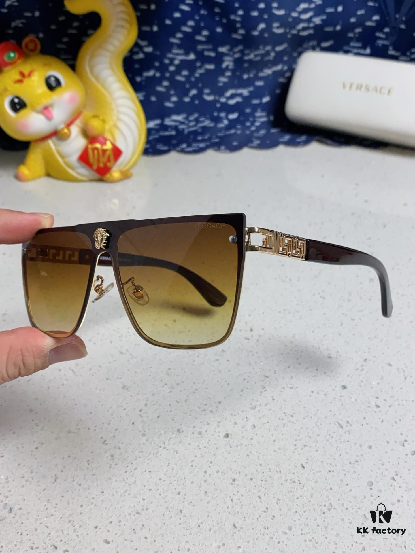 Versace 2025 New Arrival Fashion Sunglasses Gradient UV Protection Cut-out Design Unisex Eyewear