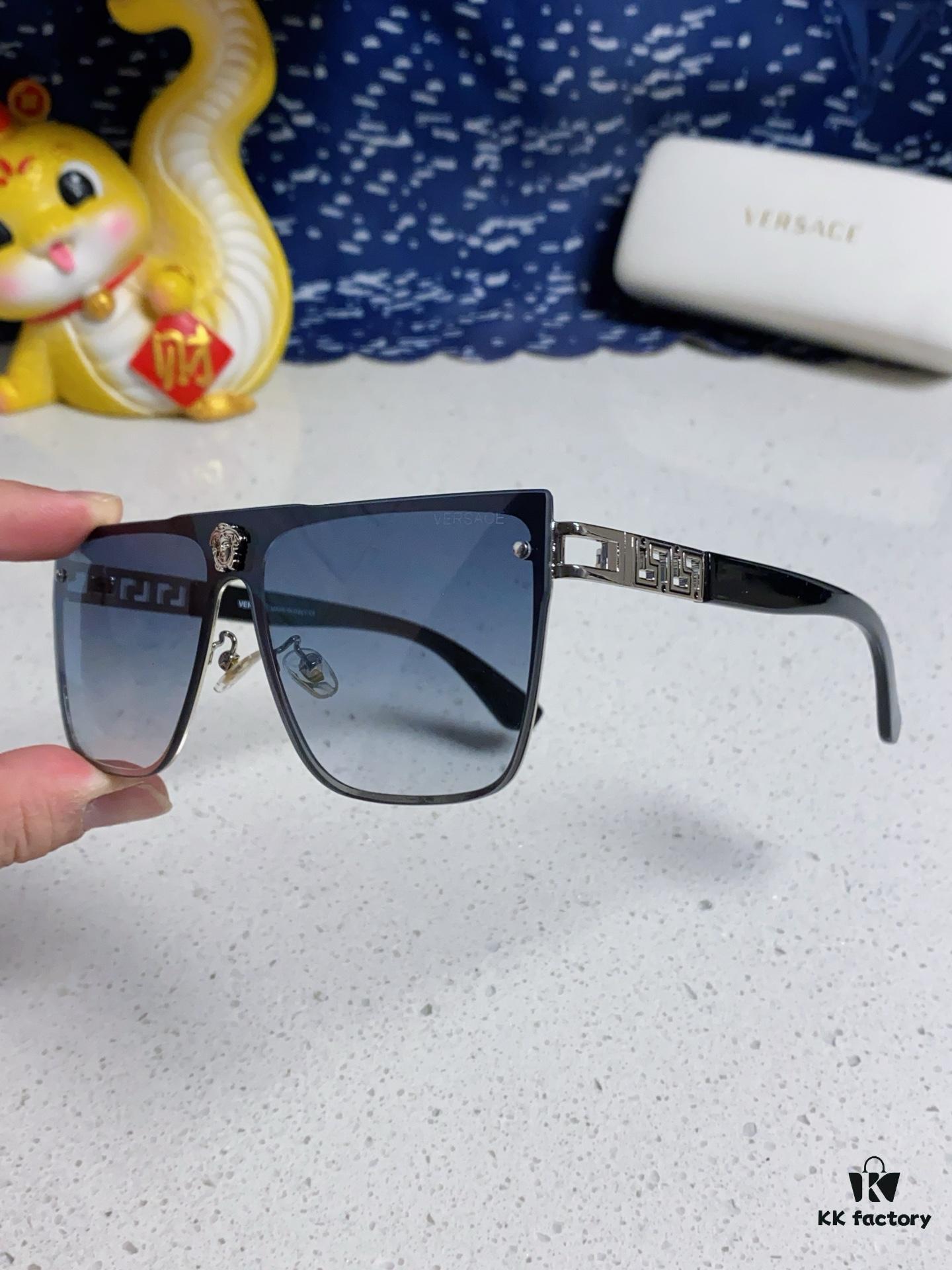 Versace 2025 New Fashion Sunglasses, Gradient UV-Protective Cut-Out Unisex Sunglasses