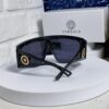 Versace 2025 New Arrival European and American Style One-Piece Sunglasses, Fashionable Oversized Hollow-Out Sunglasses for Men and Women