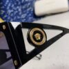 Versace 2025 New Arrival European and American Style One-Piece Sunglasses, Fashionable Oversized Hollow-Out Sunglasses for Men and Women