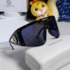 Versace 2025 New Arrival European and American Style One-Piece Sunglasses, Fashionable Oversized Hollow-Out Sunglasses for Men and Women
