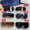 Versace 2025 New Arrival European and American Style One-Piece Oversized Hollow-Out Sunglasses, Fashionable Unisex Sun Glasses