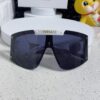 Versace 2025 New Arrival European and American Style One-Piece Sunglasses, Fashionable Oversized Hollow-Out Sunglasses for Men and Women