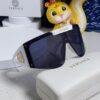 Versace 2025 New Arrival European and American Style One-Piece Sunglasses, Fashionable Oversized Hollow-Out Sunglasses for Men and Women