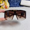 Versace 2025 New Arrival European and American Style One-Piece Oversized Hollow-Out Sunglasses, Fashionable Unisex Sun Glasses