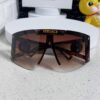 Versace 2025 New Arrival European and American Style One-Piece Oversized Hollow-Out Sunglasses, Fashionable Unisex Sun Glasses