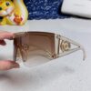 Versace 2025 New Arrival European and American Style One-Piece Fashion Sunglasses, Trendy Oversized Hollow-Out Sunglasses Unisex