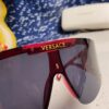 Versace 2025 New Arrival European and American Style One-Piece Oversized Sunglasses, Fashionable Trendy Hollow-Out Sun Glasses for Men and Women