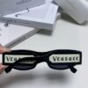 Versace 2025 New Arrival Small Frame Sunglasses for Women, Stylish Letter Logo Square Sunglasses for Men, Vintage-Inspired Unisex Eyewear