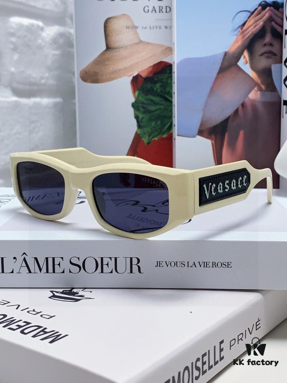 Versace 2025 New Arrival Small-Frame Sunglasses for Women, Stylish Letter Design Unisex Square Sunglasses, Retro and Unique Eyewear for Men and Women