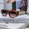 Versace 2025 New Arrival Small-Frame Sunglasses for Women, Stylish Letter Logo Unisex Square Sunglasses, Vintage-Inspired Designer Eyewear