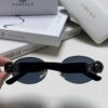 Versace New Retro Oval Sunglasses, Fashionable Unisex Sun Glasses, European and American Celebrity Style