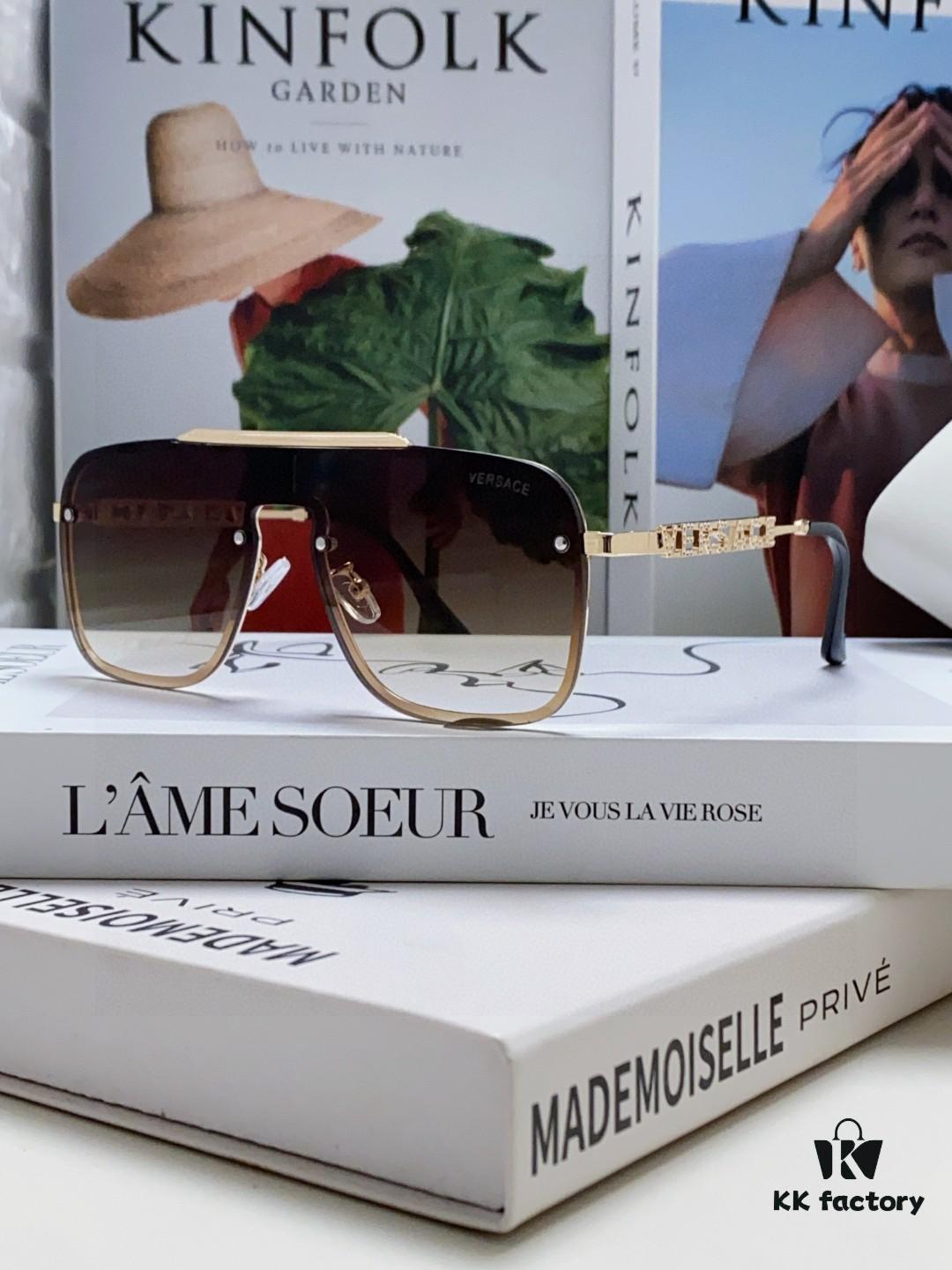 Versace 2025 New Arrival Unisex Sunglasses, Stylish UV-Protective Eyewear for Men and Women, Fashionable European-American Design, Comfortable Everyday Wear