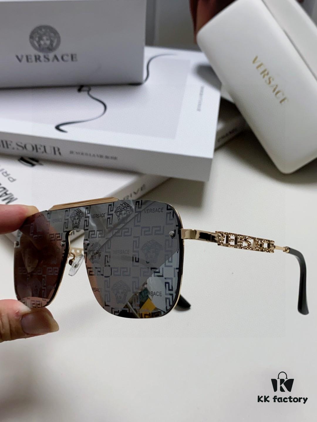 Versace 2025 New Arrival Unisex Sunglasses, Stylish UV-Protective Women's and Men's Eyewear, Fashionable European-American Design, Comfortable Everyday Sunglasses
