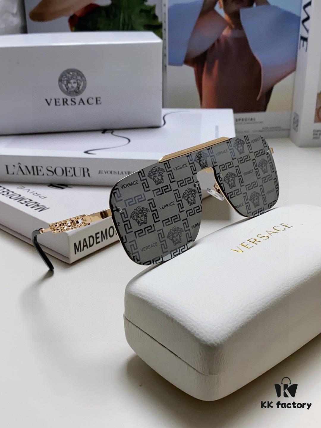 Versace 2025 New Arrival Unisex Sunglasses, Stylish UV-Protective Women's and Men's Eyewear, Fashionable European-American Design, Comfortable Everyday Sunglasses