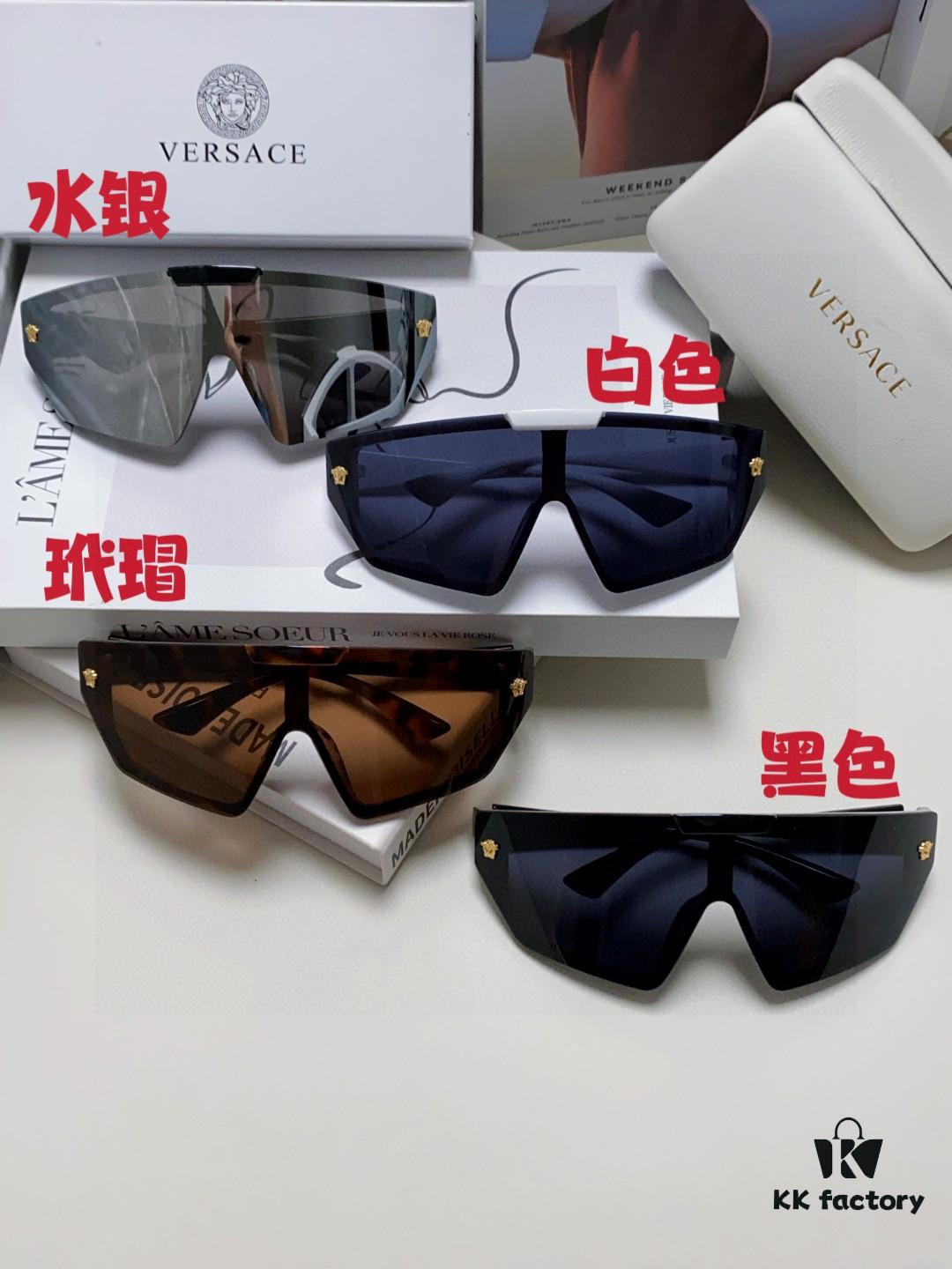 VERSACE Versace [2025 Spring/Summer New Arrival] Unisex Sunglasses, One-Piece Mask-Style Goggles