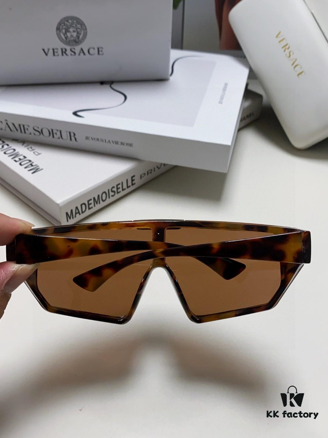 VERSACE Versace [2025 Spring/Summer New Arrival] Unisex Sunglasses, One-Piece Mask-Style Goggles