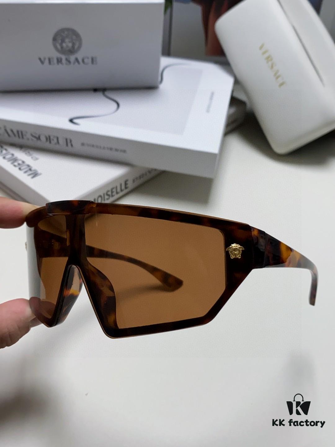 VERSACE Versace [2025 Spring/Summer New Arrival] Unisex Sunglasses, One-Piece Mask-Style Goggles