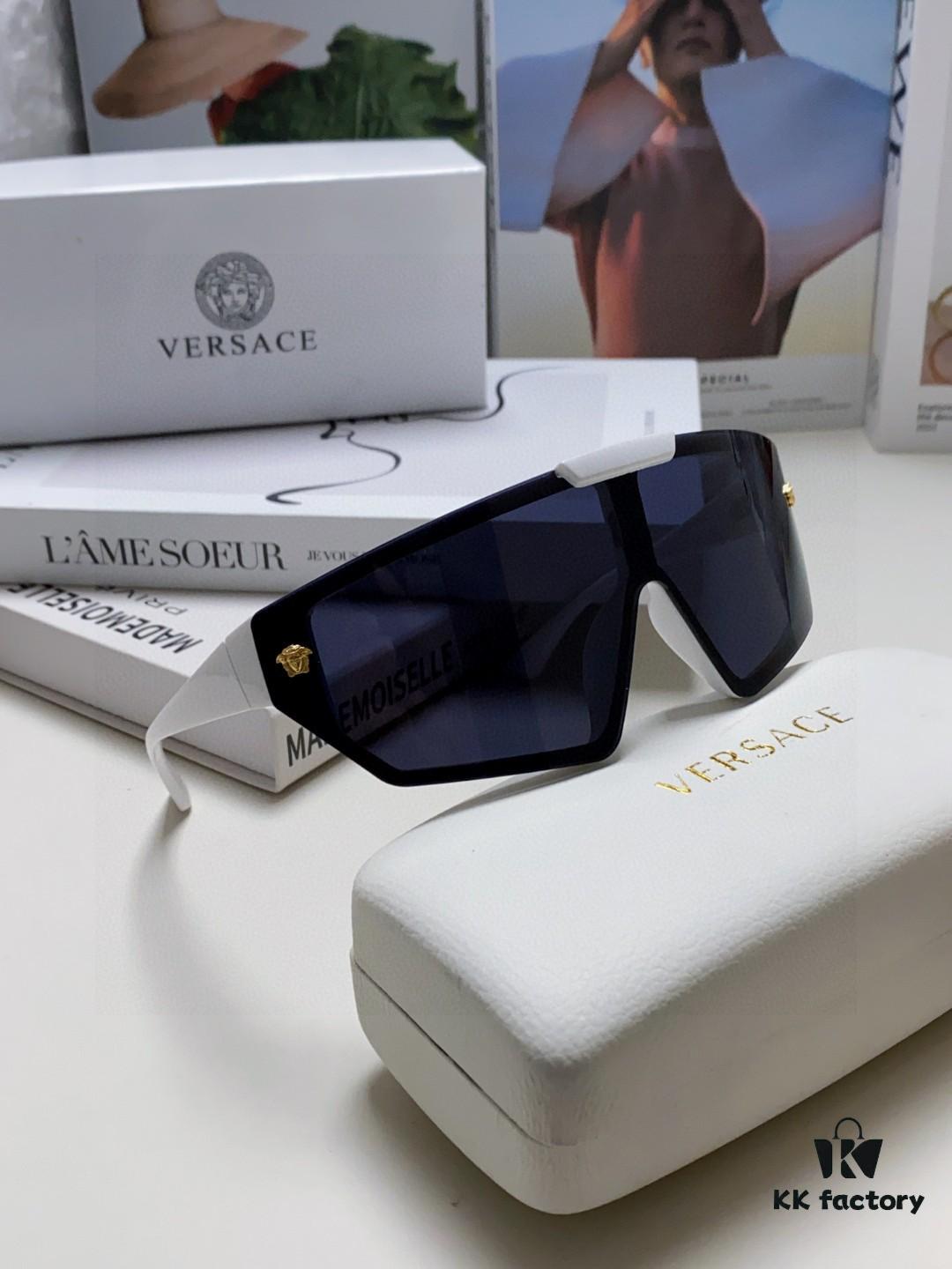 VERSACE Versace [2025 Spring/Summer New Arrival] Unisex Sunglasses, Integrated Mask-Style Goggles