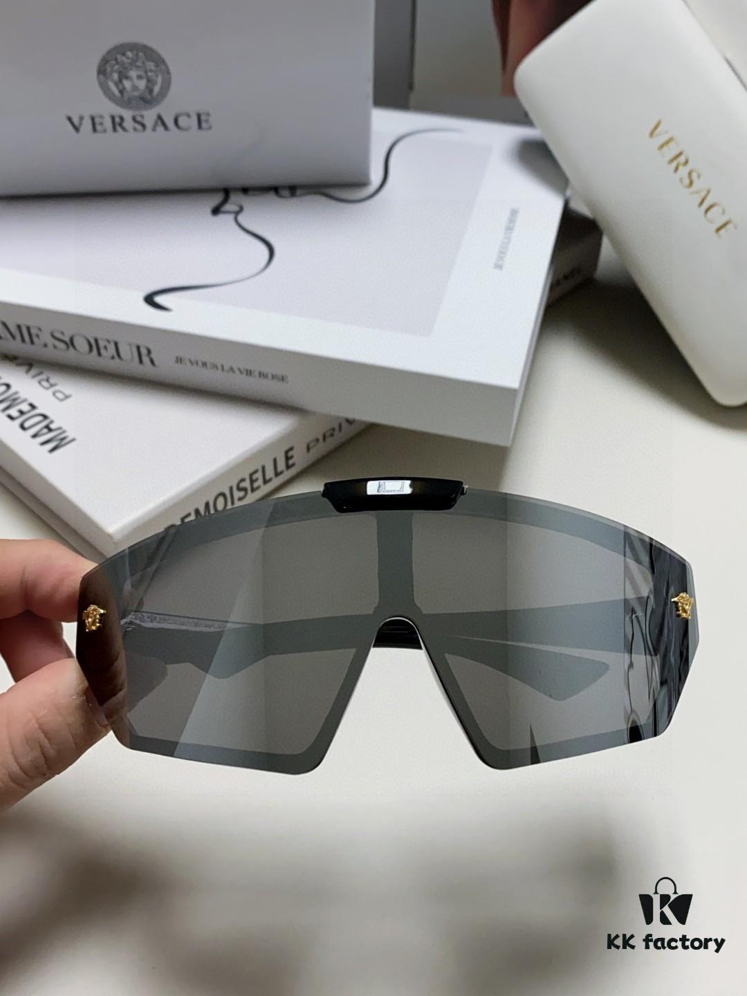 VERSACE Versace [2025 Spring/Summer New Arrival] Unisex Sunglasses, One-Piece Mask-Style Goggles