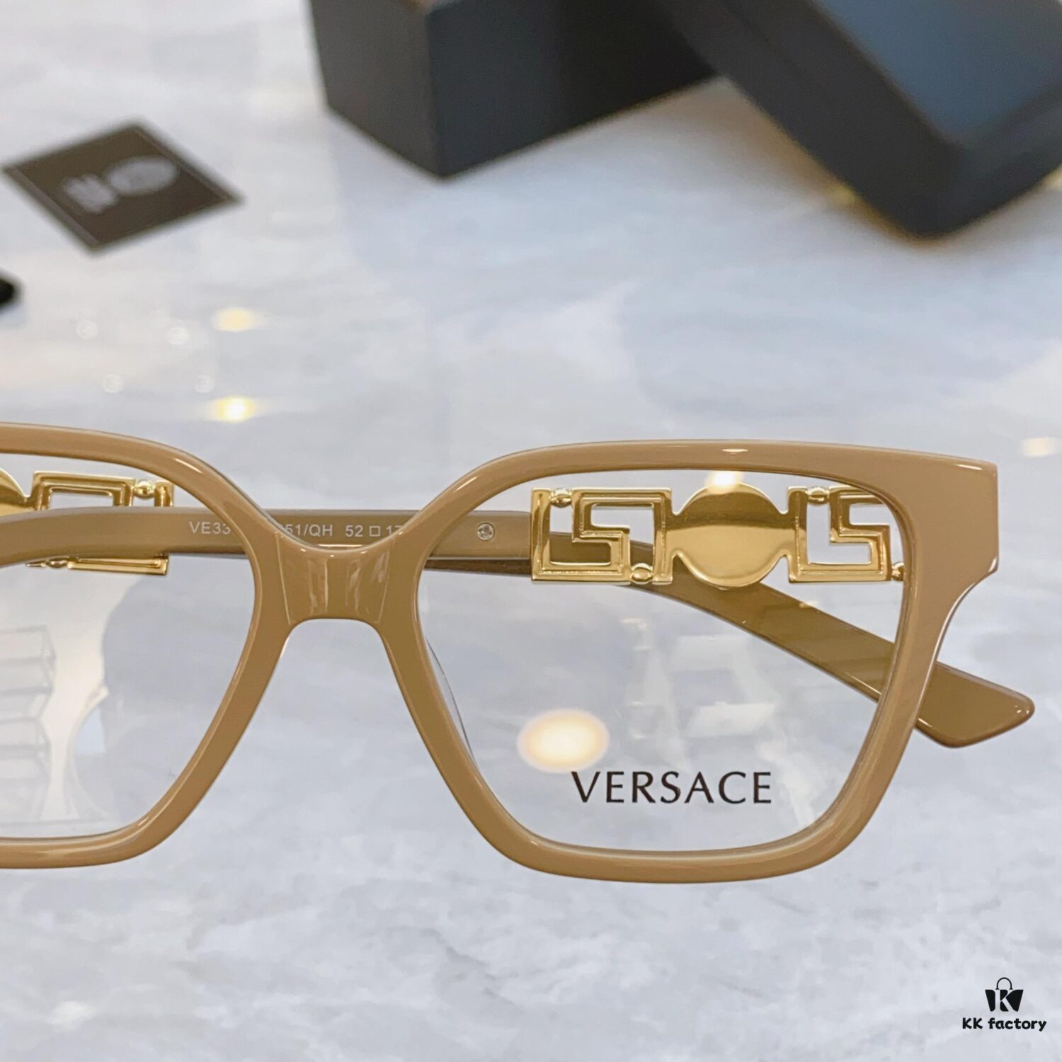 VERSACE New Model Sunglasses, MODEL: VE3358B, SIZE: 52-17-145