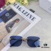 Versac* European and American Style Square Avant-garde Individualistic Small Frame Sunglasses Instagram Unframed Super Cool Influencer Sunglasses UV Protection Sunglasses Sun Glasses