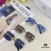 Versac* European and American Style Square Avant-garde Individualistic Small Frame Sunglasses Instagram Unframed Super Cool Influencer Sunglasses UV Protection Sunglasses Sun Glasses