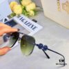 Versac* New Arrival Metal Sunglasses Fashion Trend Unisex Aviator Shades European and American Business Retro Sun Glasses