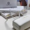 VERSACE 2025 New Arrival Eyeglass Frame Round Transparent Full-Rim Fashion Women's Glasses for Prescription Lenses, Sunglasses