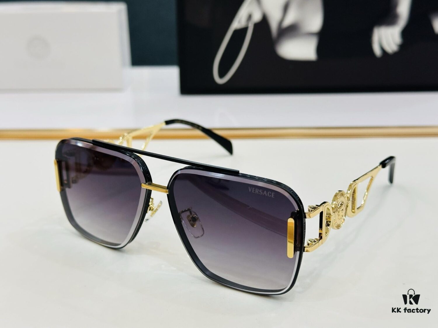 VERSACE V-Frame Sunglasses MOD: VE4707 Size: 62□12-145