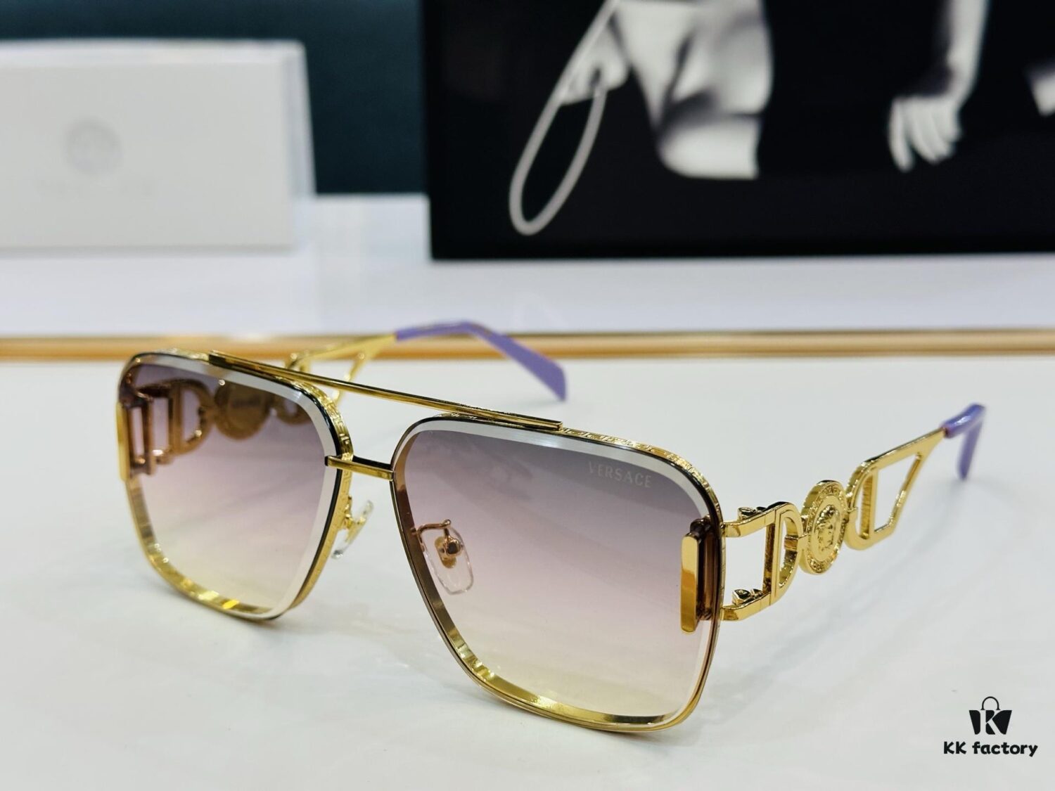 VERSACE V-Frame Sunglasses MOD: VE4707 Size: 62□12-145