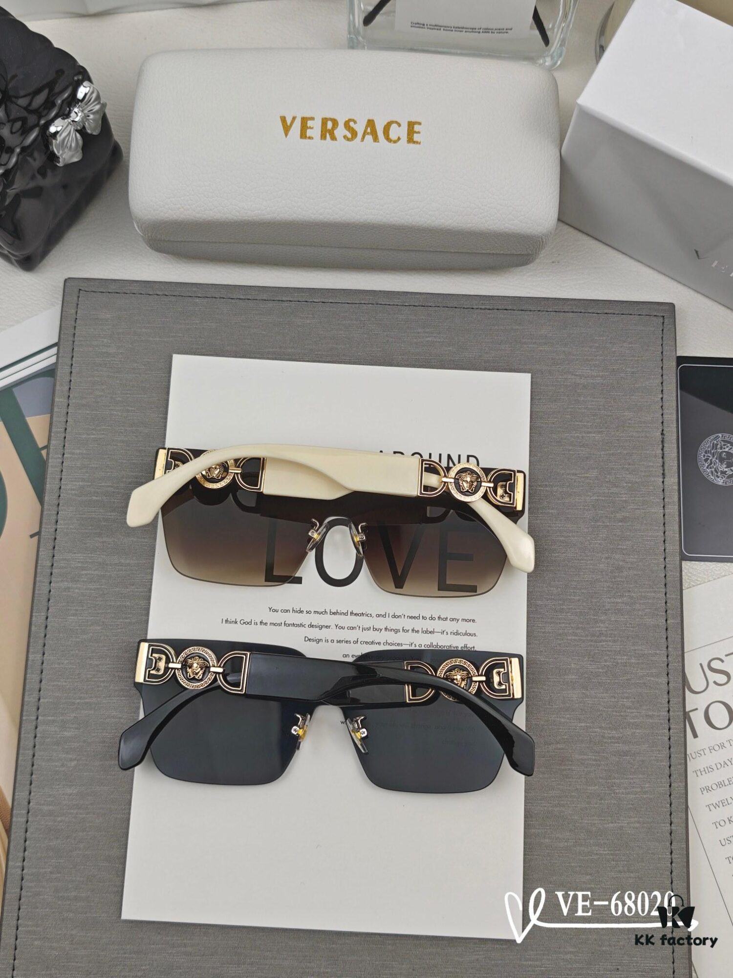 Versace - TR90 Lightweight Sunglasses with Polarized Lenses, Model 68020