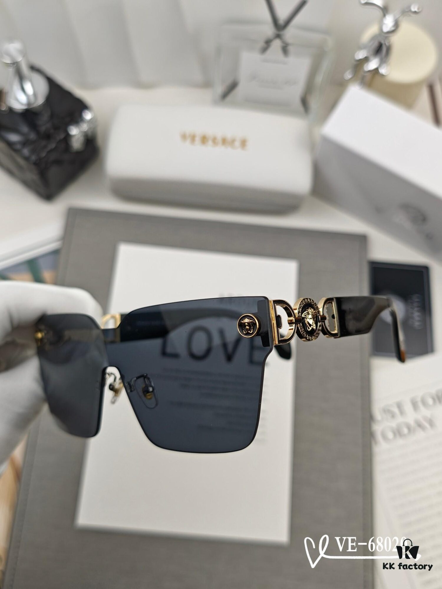 Versace - TR90 Lightweight Sunglasses with Polarized Lenses, Model 68020