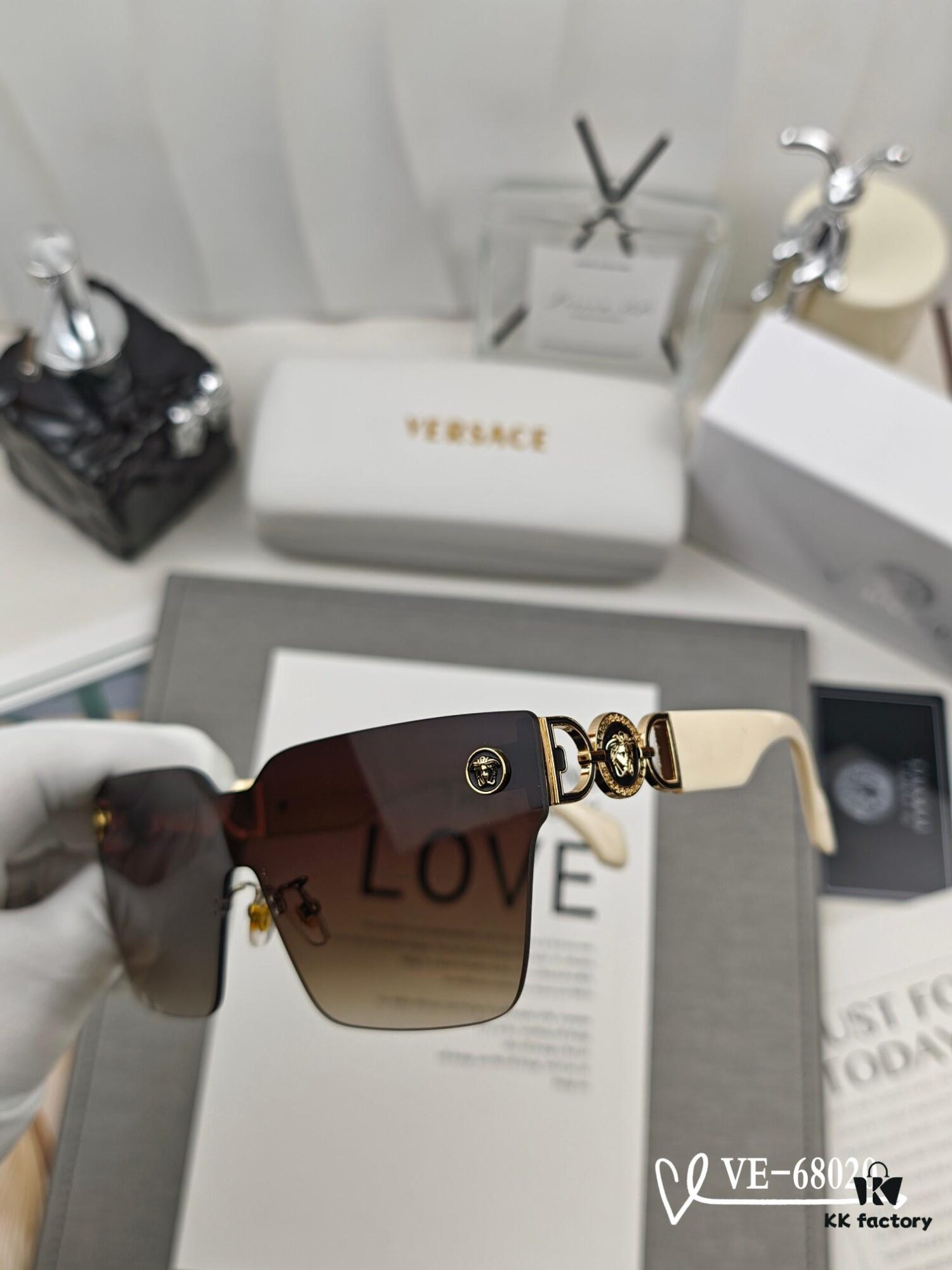 Versace - TR90 Lightweight Sunglasses with Polarized Lenses, Model 68020