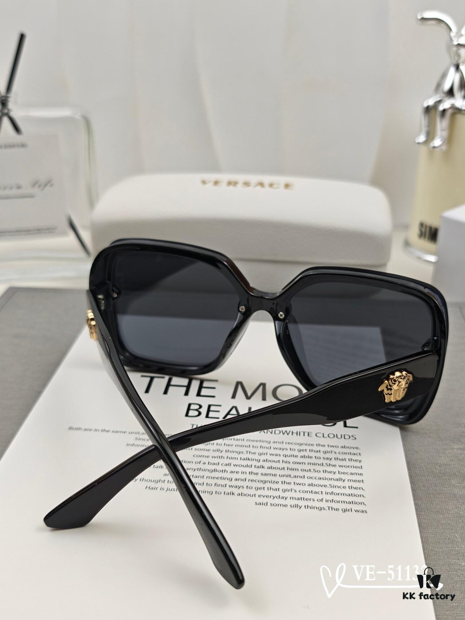 Versace - TR90 Lightweight Sunglasses with Polarized Lenses, Stylish Design for Travel and Driving, Model 51132