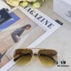 Versace 2025 New Arrival Classic Metal Frameless Men's Sunglasses, Fashionable UV-Protective Driving Shades