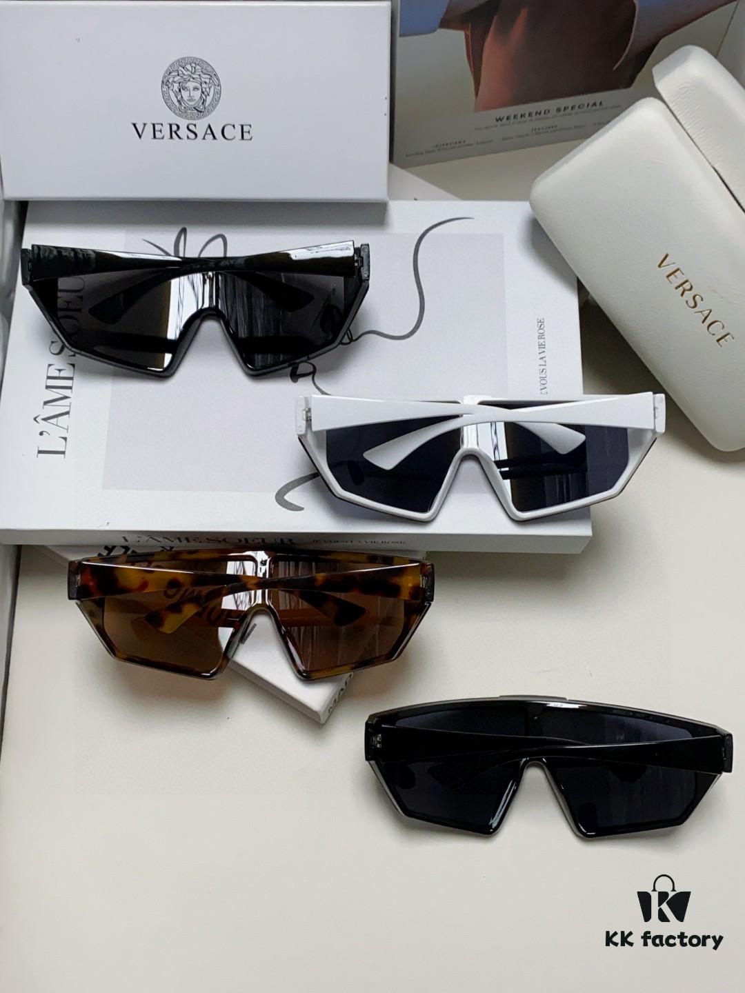 VERSACE Versace [Spring/Summer 2024 New Arrival] Unisex Sunglasses, Integrated Mask-Style Eyewear