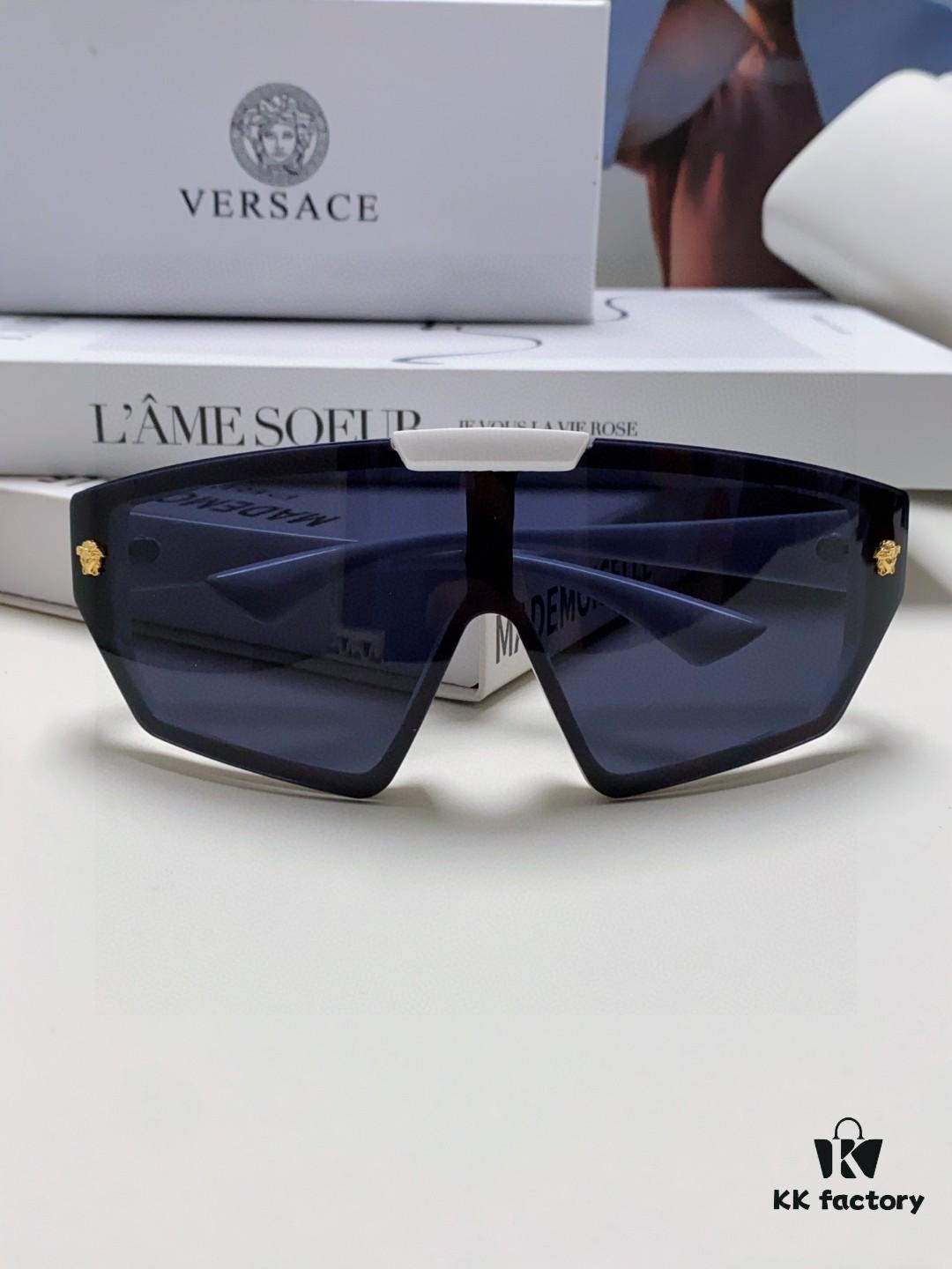 VERSACE Versace [2024 Spring/Summer New Arrival] Unisex Sunglasses, One-Piece Mask-Style Eyewear